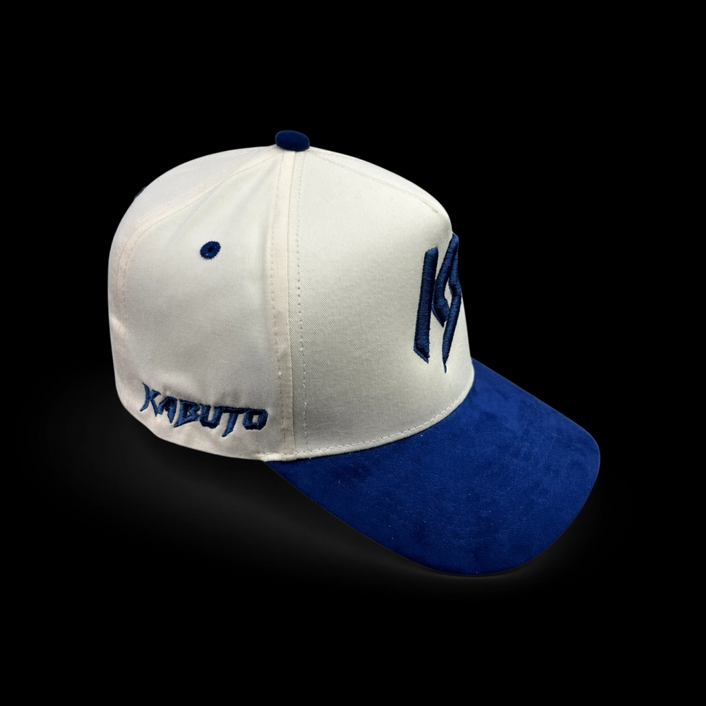 Kabuto Hats – Tu Bendición Cream Blue Edition