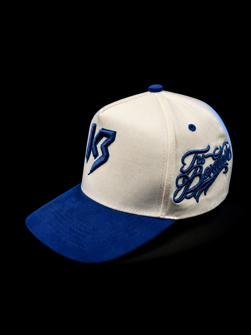 Kabuto Hats – Tu Bendición Cream Blue Edition