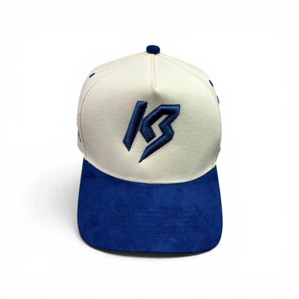 Kabuto Hats – Tu Bendición Cream Blue Edition