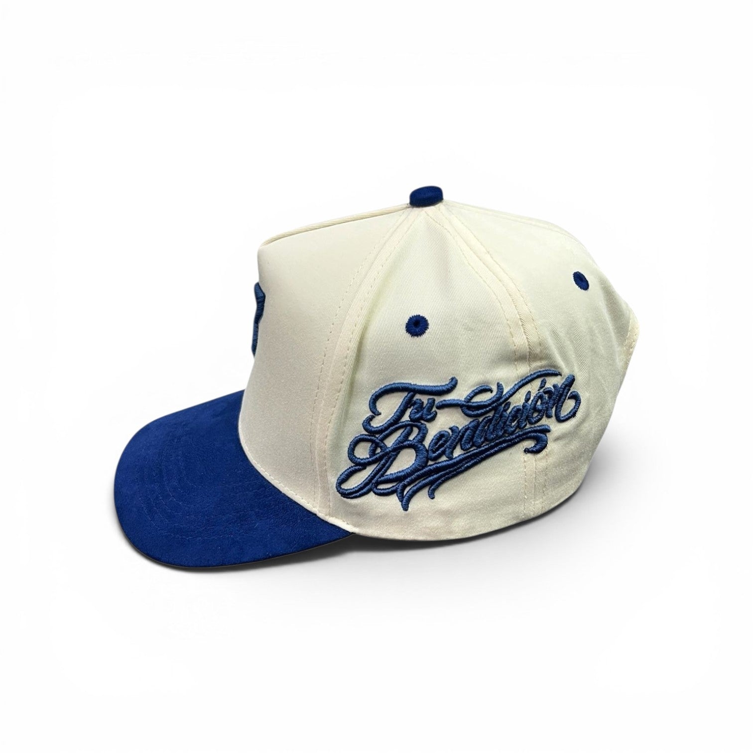 Kabuto Hats – Tu Bendición Cream Blue Edition